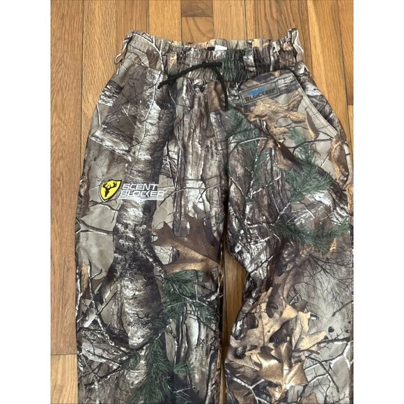 Scent Shield Rain Blocker Camo Hunting Pants Youth Size M - Picture 3 of 6